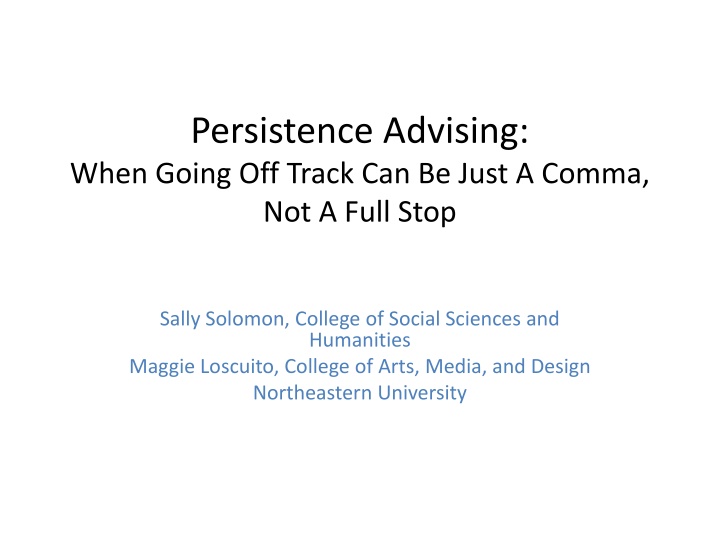 Enhancing Student Persistence Through Academic Advising Strategies