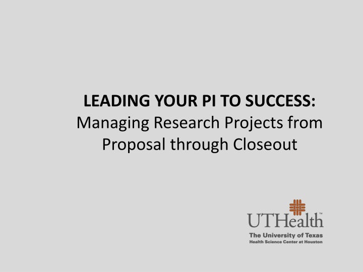 Managing Research Projects: A Comprehensive Guide