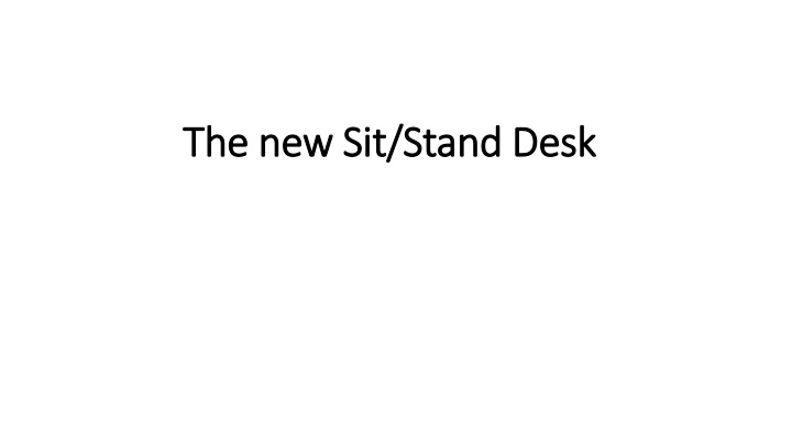 Safety Tips for Using Sit-Stand Electric Height Adjustable Desks