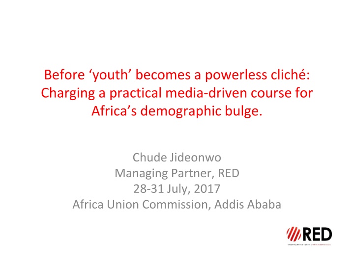 Empowering Africa's Youth: Addressing Challenges and Harnessing Potential