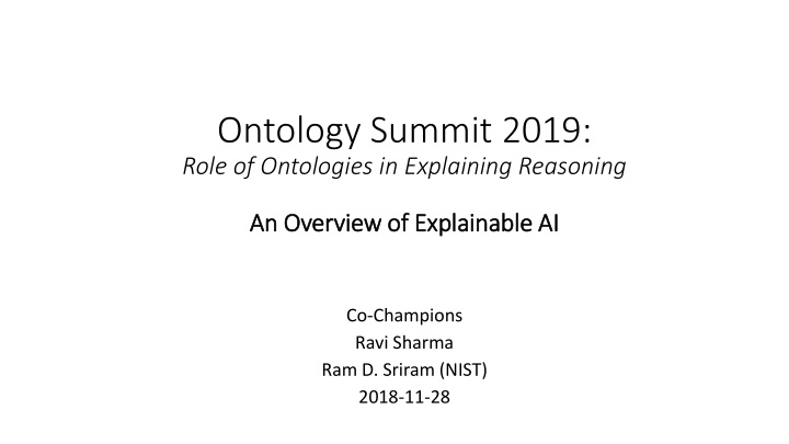 Evolution of AI and the Role of Ontologies in Explainable AI