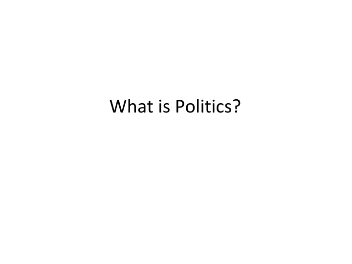 Politics and Citizen Response to Change