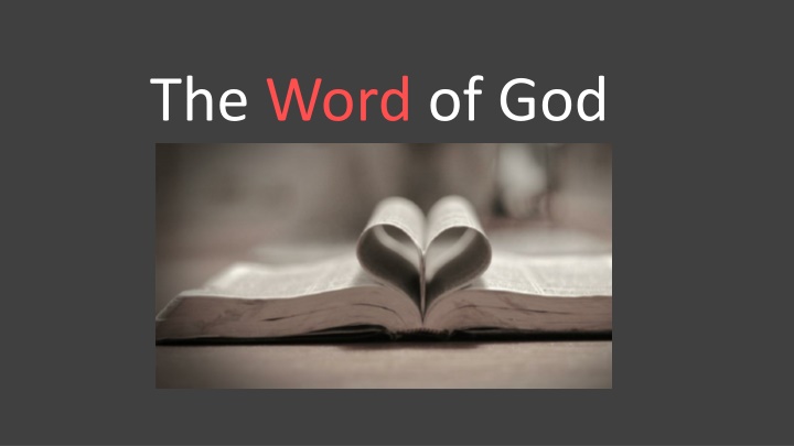 Discovering the Word of God Through Jesus Christ
