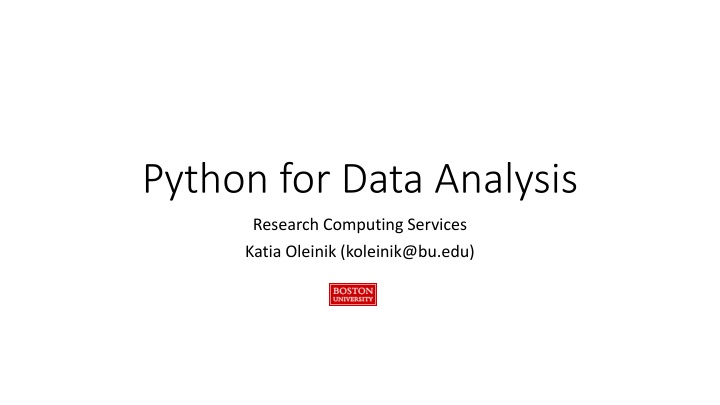 Overview of Python Libraries for Data Science Research