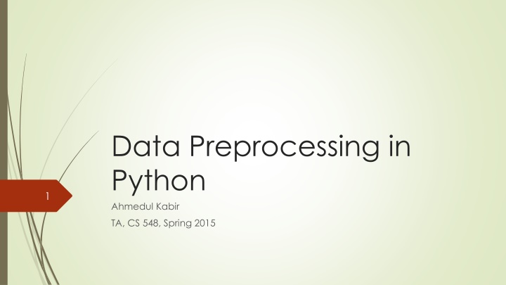 Data Preprocessing Techniques in Python
