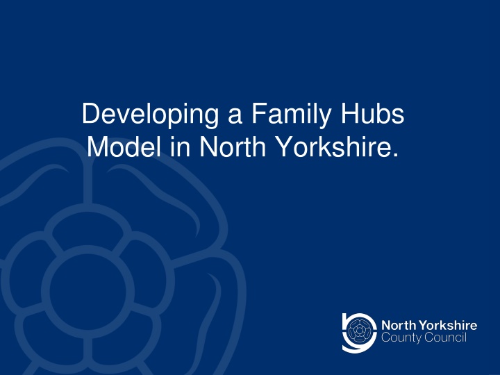 Family Hub Network Model in North Yorkshire