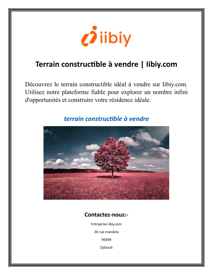 terrain constructible vendre iibiy com n.w