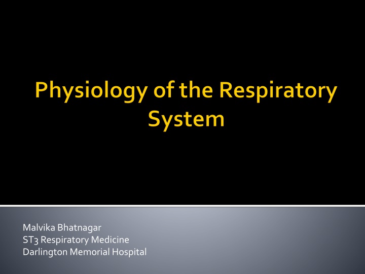Insights into Respiratory Medicine at Darlington Memorial Hospital