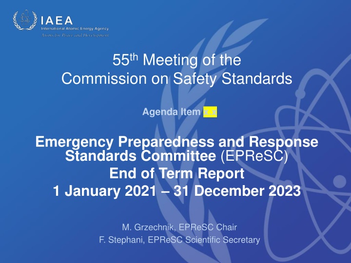 End of Term Report of EPReSC for 2021-2023