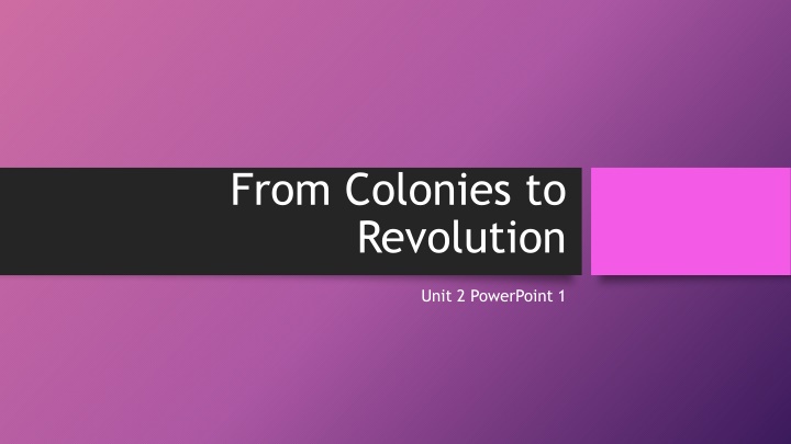 English Colonization from Roanoke to Jamestown