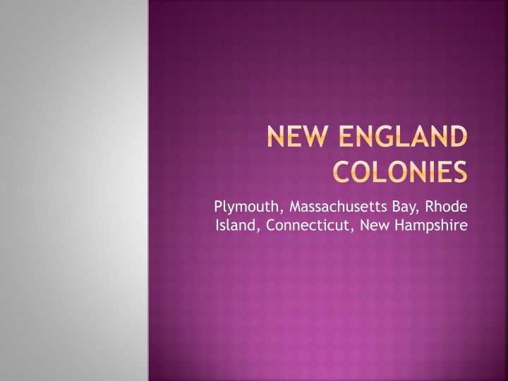 The Story of New England Colonies: Pilgrims, Puritans, and Plymouth Colony