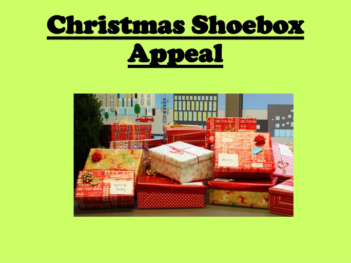 Support Manchester Street Angels' Christmas Shoebox Appeal