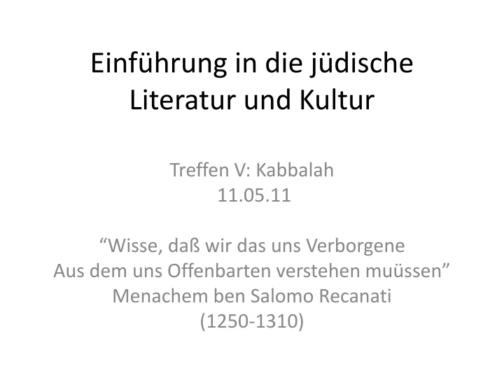 Mystical Insights into Jewish Literature and Kabbalah