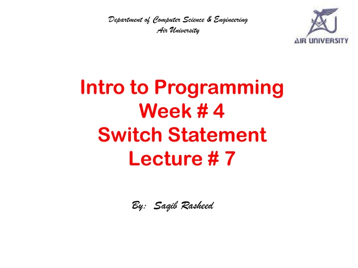 Introduction to Switch Statements in Programming