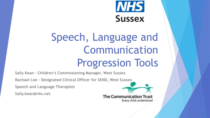 Speech, Language, and Communication Progression Tools