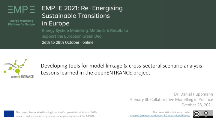Lessons Learned in Model Linkage & Cross-Sectoral Scenario Analysis