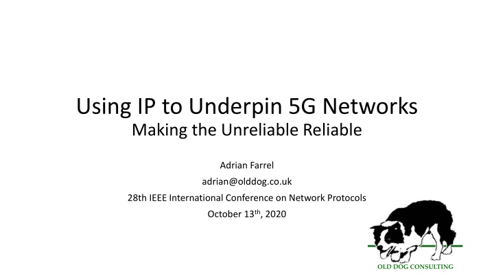 Enhancing 5G Networks with Reliable IP Underlay