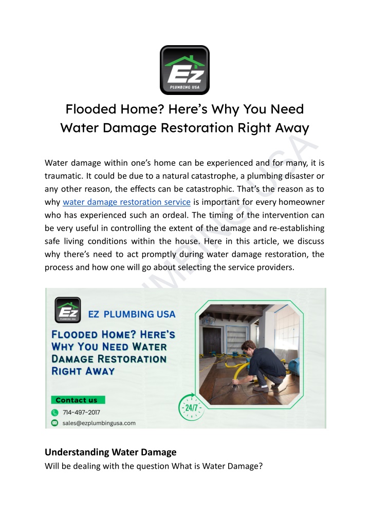 flooded home here s why you need water damage n.w