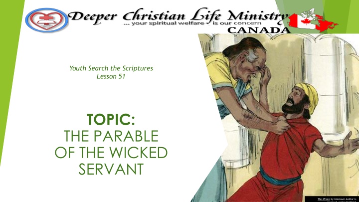 Lessons from the Parable of the Wicked Servant