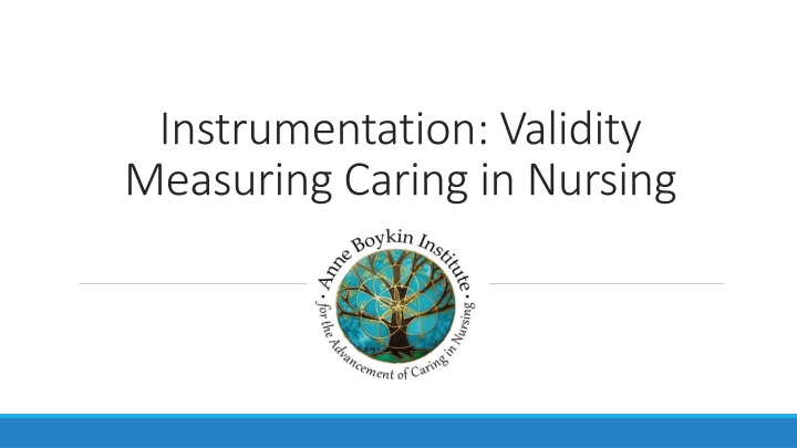 Validity in Nursing Instrumentation