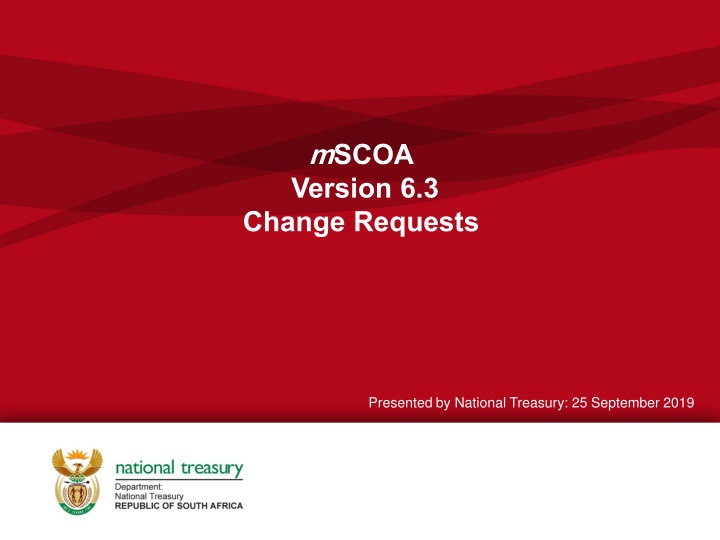 Proposed Changes and Additions in mSCOA Version 6.3