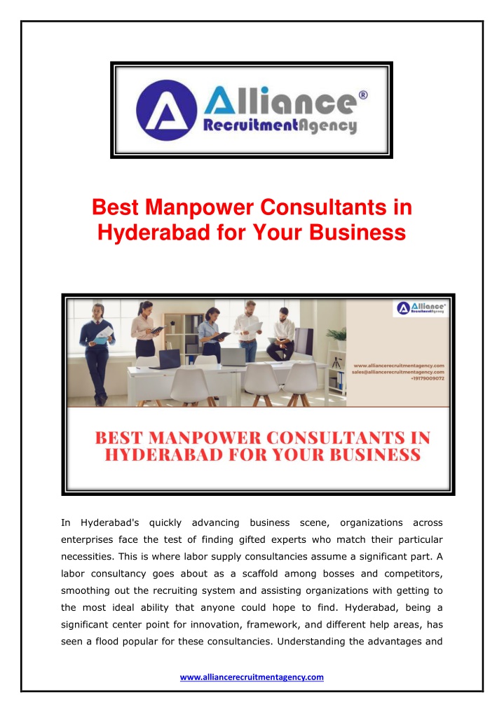 best manpower consultants in hyderabad for your n.w