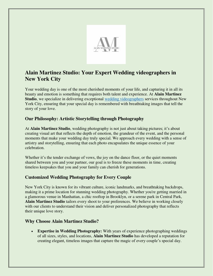 alain martinez studio your expert wedding n.w