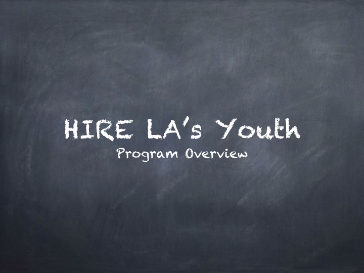 HIRE LA's Youth Program Overview