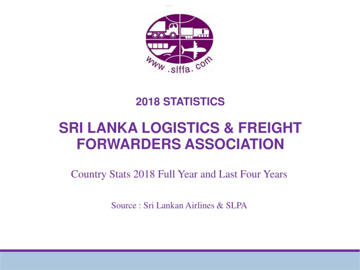 Analysis of Sri Lanka Air Logistics and Freight Forwarders Association Statistics 2018