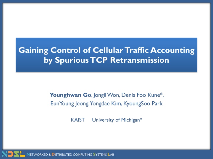Cellular Traffic Accounting and TCP Retransmissions