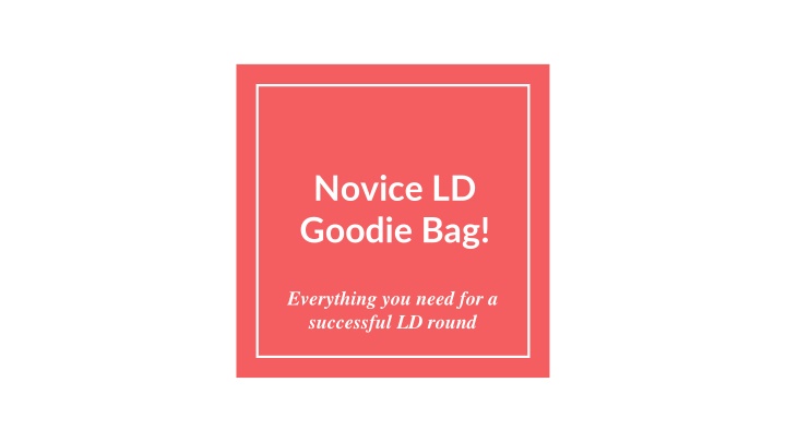 Everything You Need to Know About Novice LD Debate