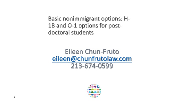 H-1B and O-1 Options for Post-Doctoral Students
