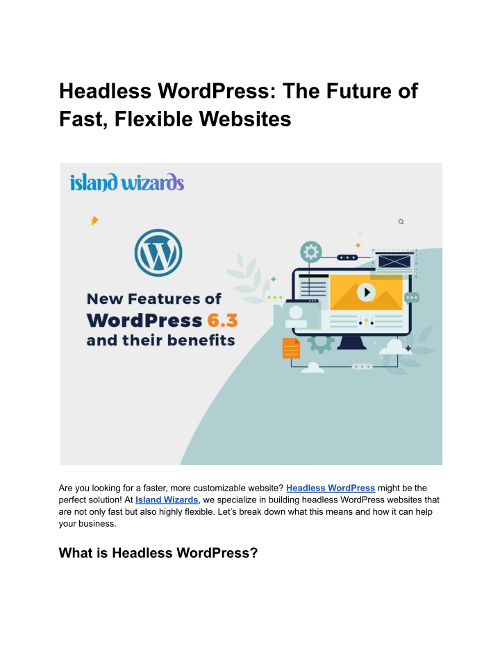 headless wordpress the future of fast flexible n.w