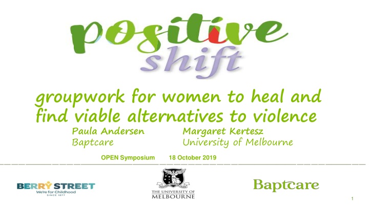 Groupwork for Women: Healing and Alternatives to Violence