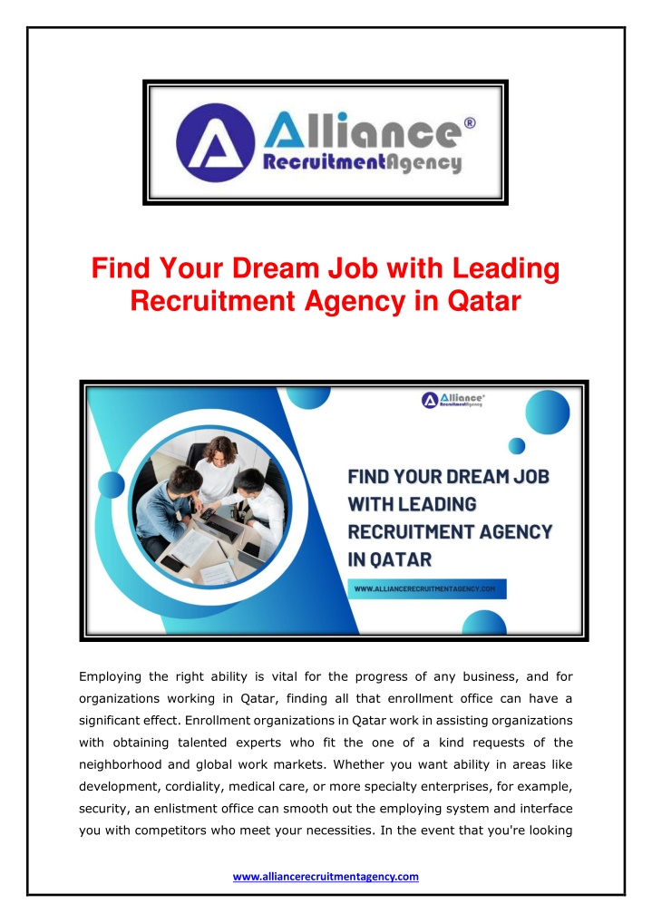 find your dream job with leading recruitment n.w