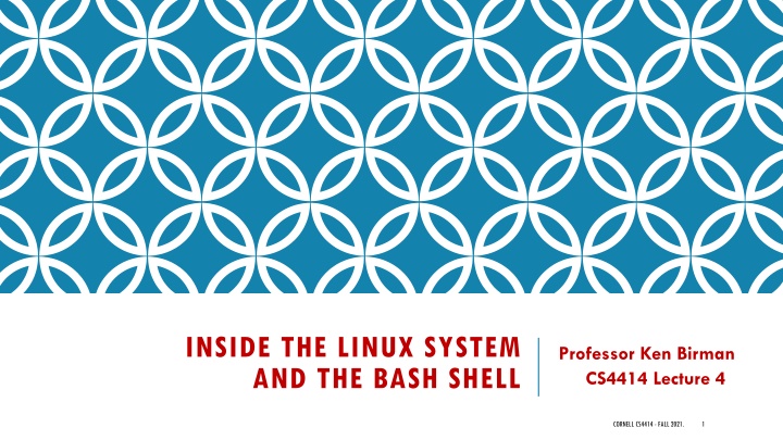 Linux System and Bash Shell Functionality at Cornell CS4414