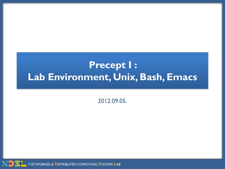 Networking and Distributed Computing Systems Lab Setup Guide