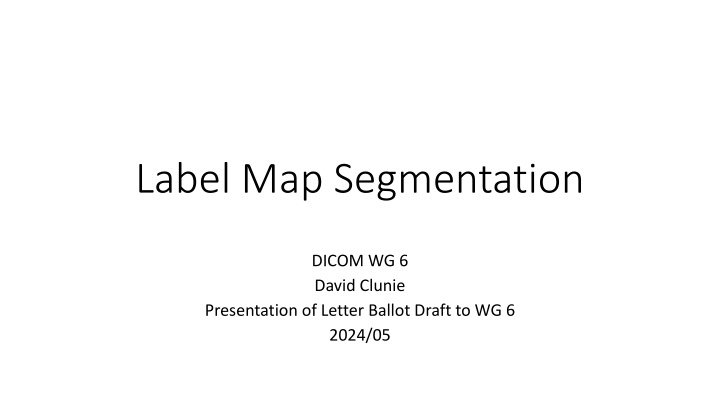 Improving Segmentation in DICOM with Label Maps