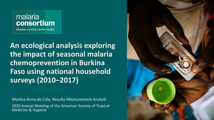 Impact of Seasonal Malaria Chemoprevention in Burkina Faso