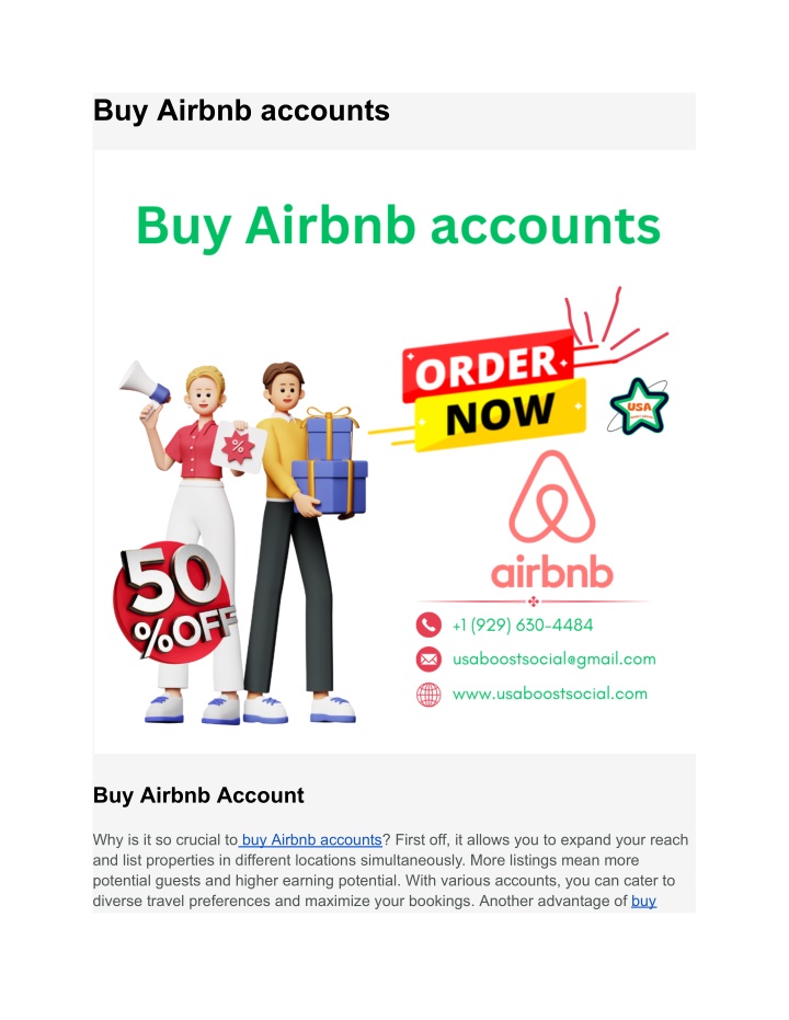 buy airbnb accounts n.w