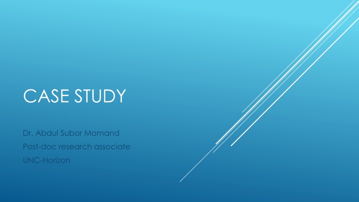 Case Study: Challenges Faced by Dr. Abdul Subor Momand, Post-doc Research Associate at UNC-Horizon