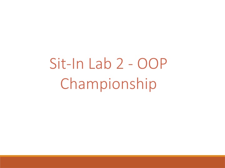 Managing OOP Championships with ECP Class in Java
