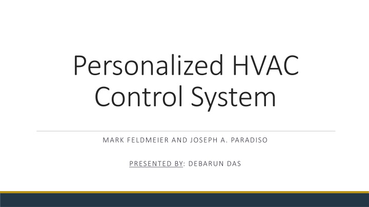 Enhancing Energy Efficiency with Personalized HVAC Control System