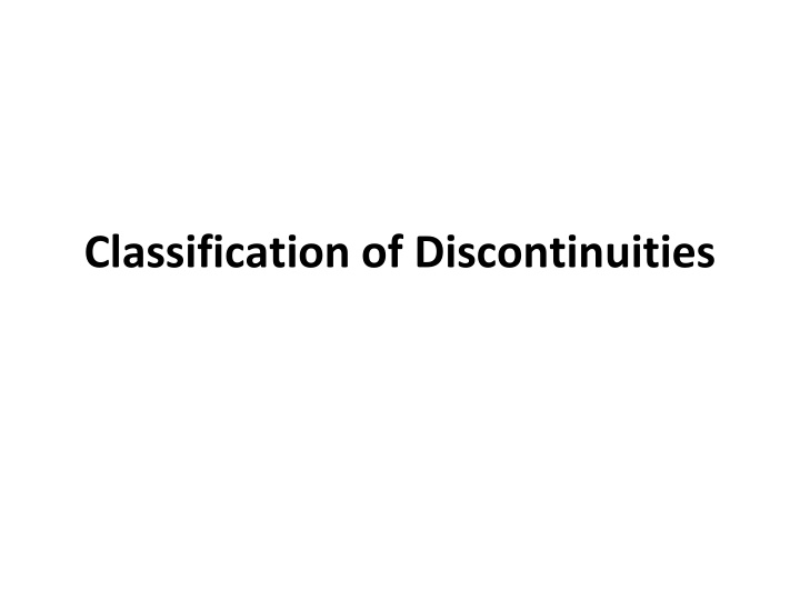 Classification of Discontinuities in Metal Processing