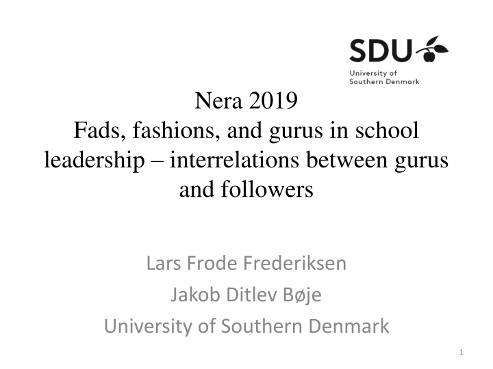 The Dynamics of Educational Leadership and the Influence of Gurus