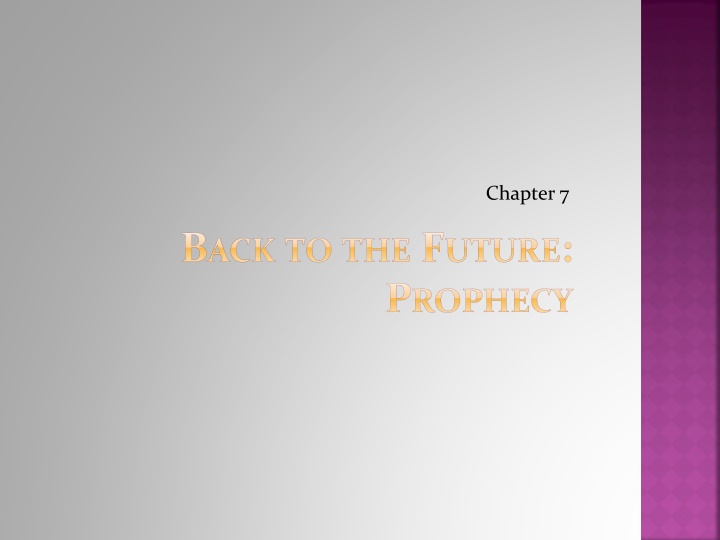 Prophecy in Biblical Texts