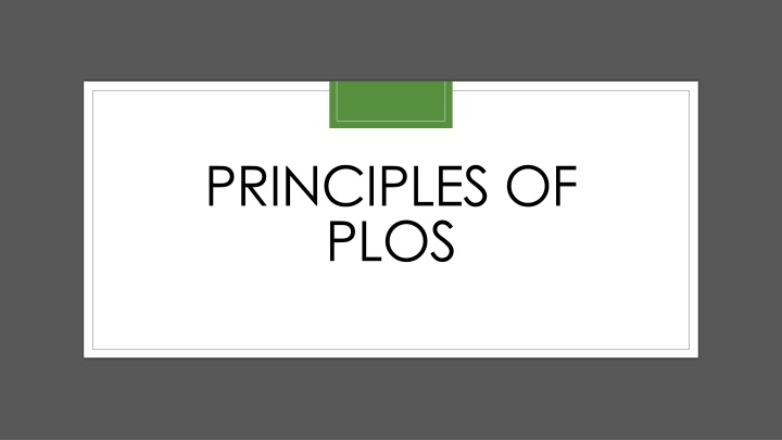 Program Learning Outcomes (PLOs) in Education