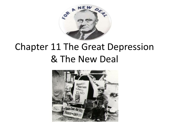 The Great Depression and the New Deal: A Historical Overview