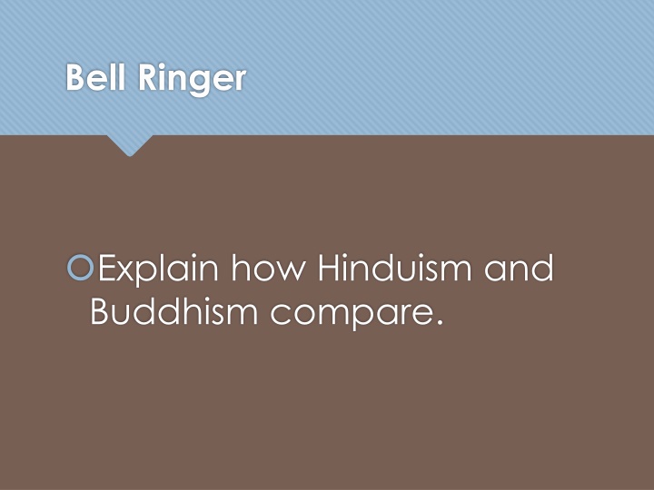 A Comparison of Hinduism and Buddhism