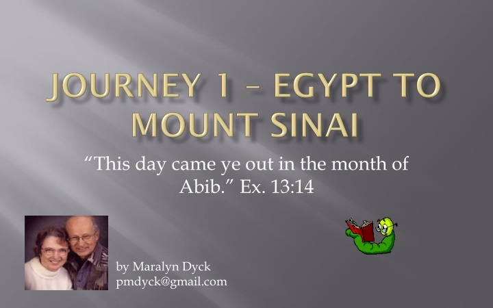 Insights into the Exodus: Journey from Egypt to Canaan in Abib